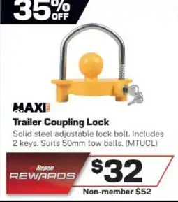 Repco Trailer Coupling Lock offer
