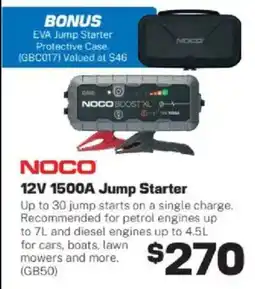 Repco 12v 1500a jump starter offer