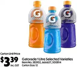 C-Store Distribution Gatorade offer