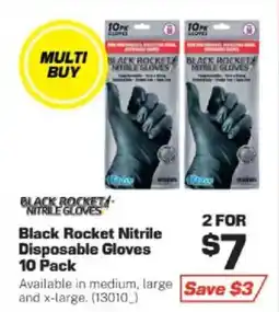 Repco Black Rocket Nitrile Disposable Gloves offer