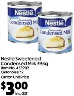 C-Store Distribution Nestlé Sweetened Condensed Milk offer