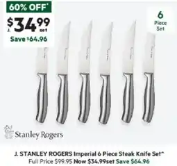 Harris Scarfe STANLEY ROGERS Imperial 6 Piece Steak Knife Set offer