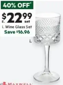 Harris Scarfe MAXWELL & WILLIAMS Speakeasy Glassware Range Wine Glass 4 Piece offer