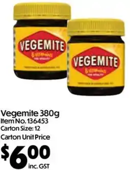 C-Store Distribution Vegemite offer
