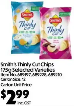 C-Store Distribution Smith's Thinly Cut Chips offer