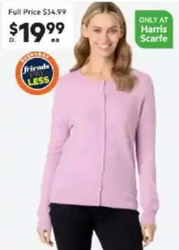 Harris Scarfe Soft Touch Cardigan Assorted Colours offer