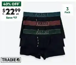 Harris Scarfe TRADIE BLACK Men's Fly Front Trunk offer