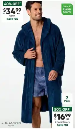 Harris Scarfe Men's Hooded Gown offer