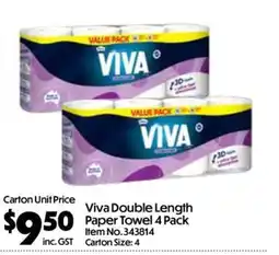 C-Store Distribution Viva Double Length Paper Towel offer