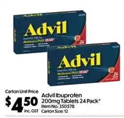 C-Store Distribution Advil Ibuprofen offer