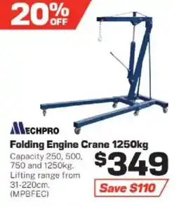Repco Folding Engine Crane offer