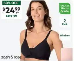Harris Scarfe Full Figure Wirefree Cotton Bra offer