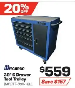 Repco 39 6 drawer tool trolley offer