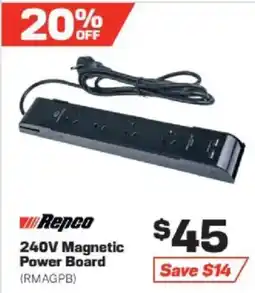 Repco 240V Magnetic Power Board offer