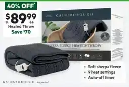 Harris Scarfe GAINSBOROUGH Sherpa Fleece Heated Throw offer