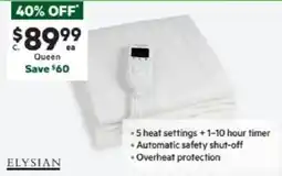 Harris Scarfe ELYSIAN Fitted Electric Blanket offer