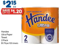 Foodland Handee Ultra Paper Towel offer