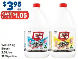 Foodland White King Bleach offer