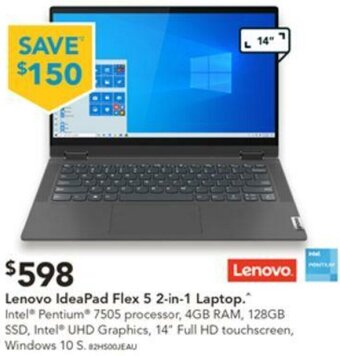 Harvey Norman Lenovo IdeaPad Flex 5 2-in-1 Laptop offer