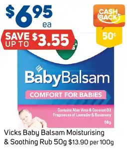 Foodland Vicks Baby Balsam Moisturising & Soothing Rub offer