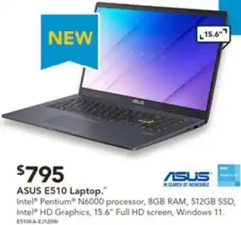 Harvey Norman ASUS E510 Laptop offer