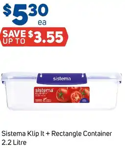 Foodland Sistema Klip It Rectangle Container offer