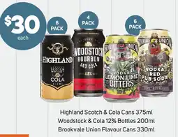 Foodland Highland Scotch & Cola Cans offer