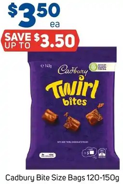 Foodland Cadbury Bite Size Bags offer