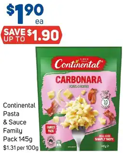 Foodland Continental Pasta & Sauce Family Pack offer