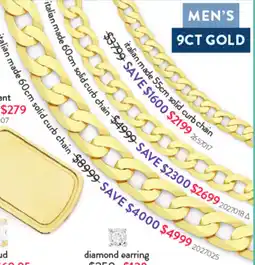Goldmark Italian made solid curb chain offer