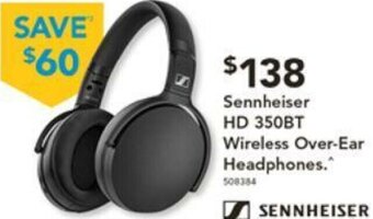 Harvey Norman Sennheiser HD 350BT Wireless Over-Ear Headphones offer