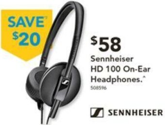 Harvey Norman Sennheiser HD 100 On-Ear Headphones offer
