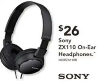 Harvey Norman Sony ZX10 On-Ear Headphones offer