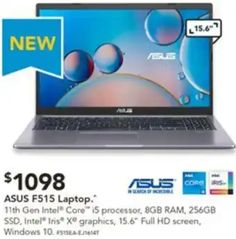 Harvey Norman Asus F515 Laptop offer
