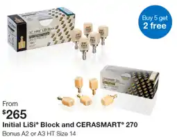 Henry Schein Initial lisi block and cerasmart 270 offer