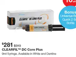 Henry Schein Clearfil dc core plus offer