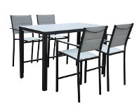 Stratco Sunscape Madrid 5 Piece Aluminium Bar Setting offer