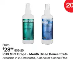 Henry Schein Pds mint drops mouth rinse concentrate offer