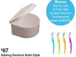 Henry Schein Gibling Denture Bath offer