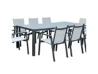 Stratco Sunscape Madrid Aluminium Tables with Glass Tops - 1000 x 2100mm offer
