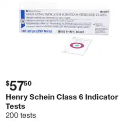 Henry Schein Henry Schein Class 6 Indicator offer