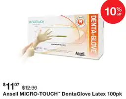 Henry Schein Ansell micro touch dentaglove latex offer