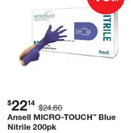 Henry Schein Ansell micro touch blue nitrile offer