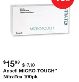 Henry Schein Ansell micro touch nitratex offer