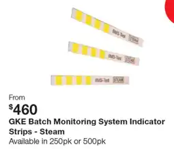 Henry Schein Gke batch monitoring system indicator strips steam offer