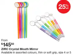 Henry Schein Zirc crystal mouth mirror offer