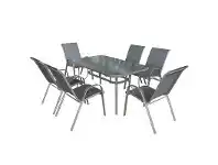 Stratco Sunscape Manhattan 7 Piece Steel Setting offer