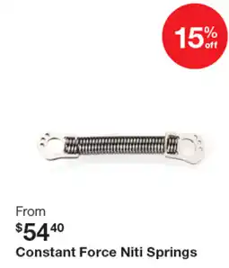 Henry Schein Constant Force Niti Springs offer