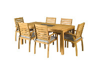Stratco Sunscape Savanna Timber Dining 7 Piece Set offer