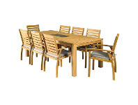 Stratco Sunscape Savanna Timber Dining 9 Piece Set offer